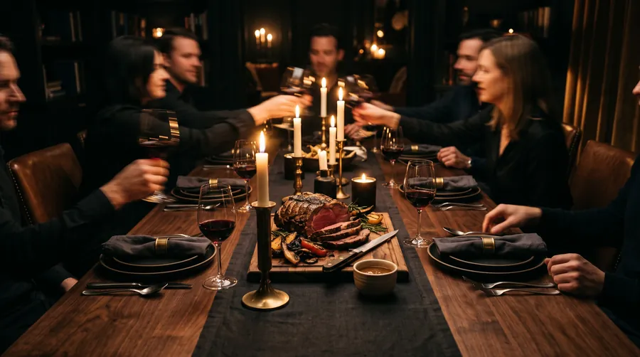Wie man ein Dinner für sechs ausrichtet